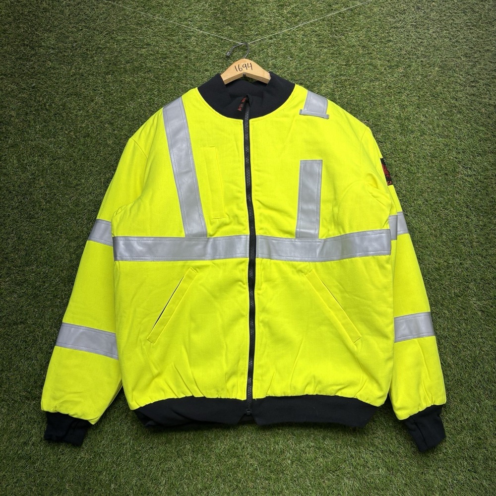 DRIFIRE Lineman Jacket Mens Medium Tall LT FR HRC3 Lanyard Access High Vis Neon